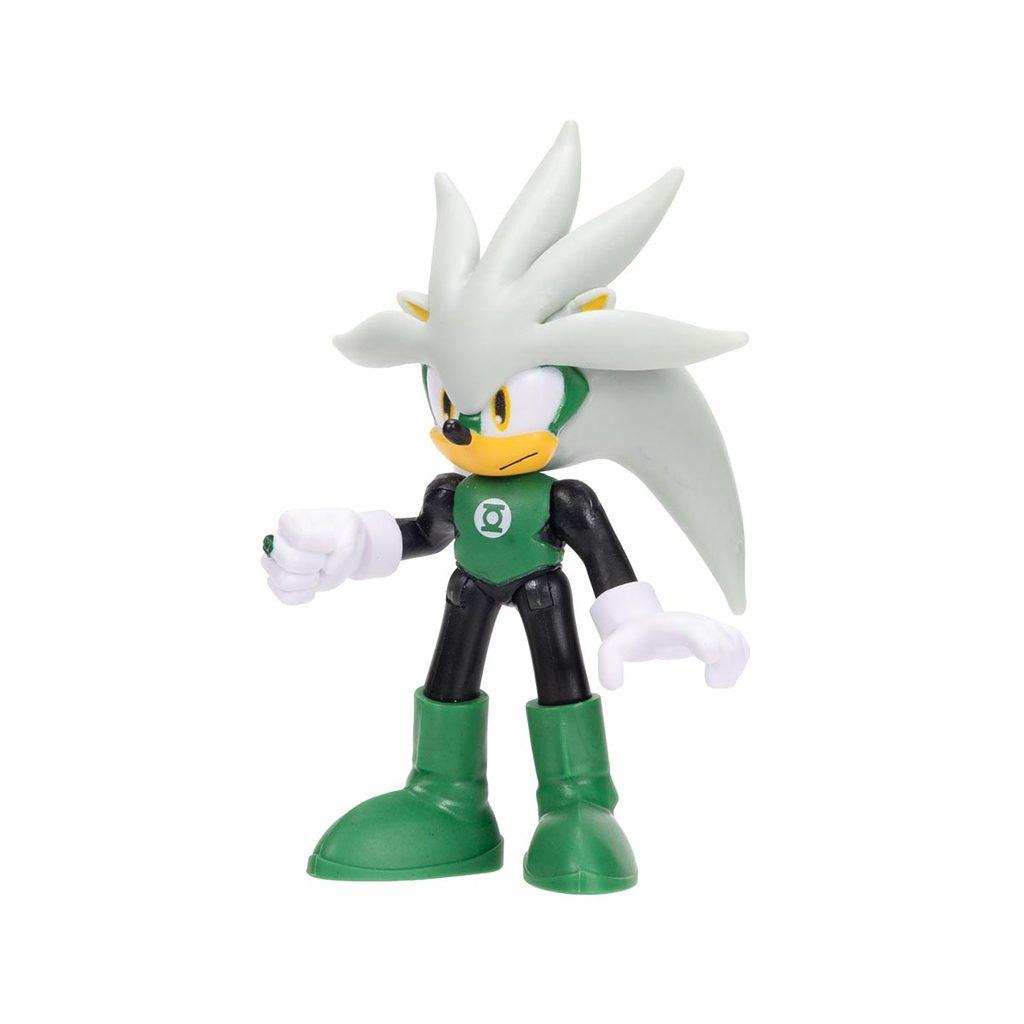 Boneco 6cm Articulado Silver Lanterna Verde - Sonic Warner