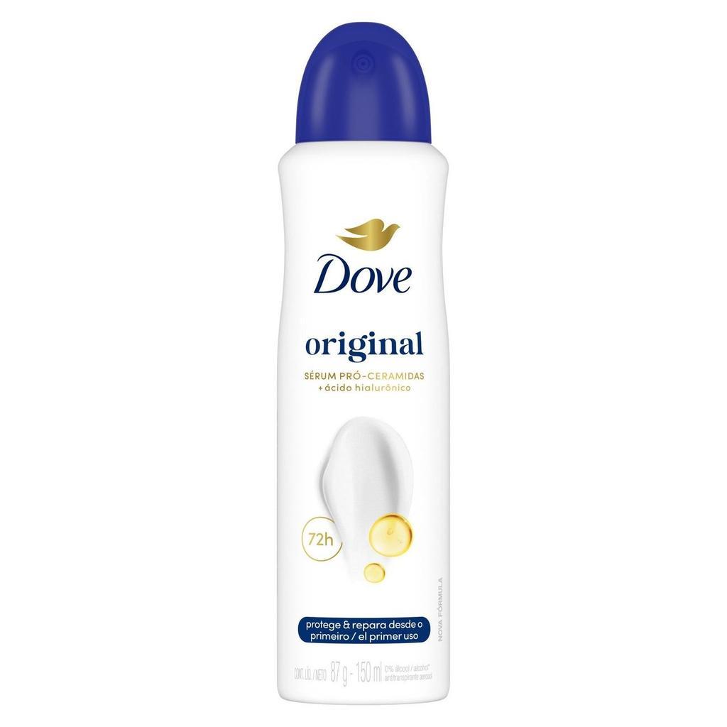 Kit 4 Desodorantes Dove Antitranspirante Aerossol Original 150ml
