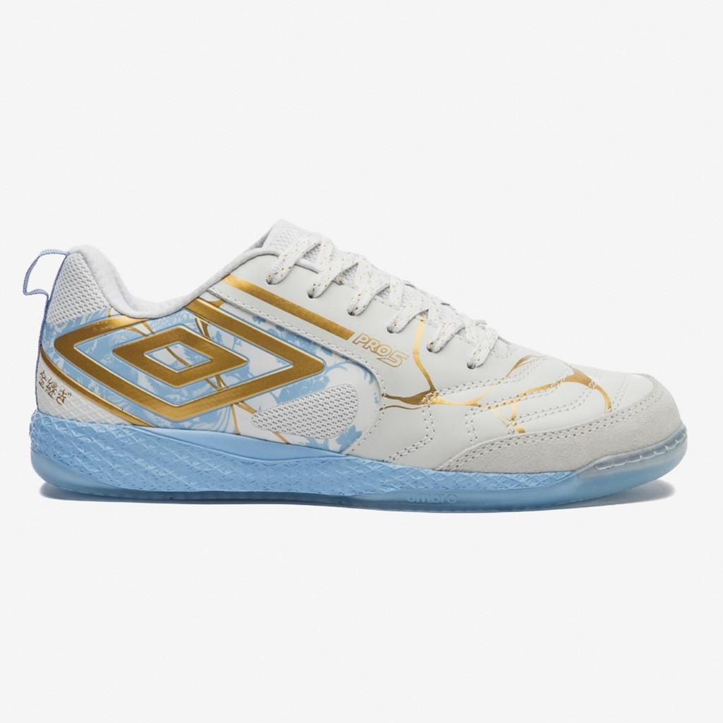 Chuteira Futsal Umbro PRO 5 Bump Kintsugi Original Couro Indoor Profissional Edição Limitada