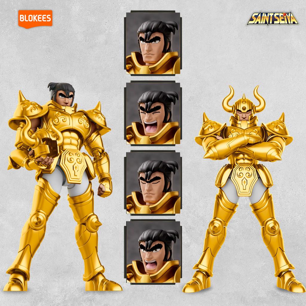 Boneco Articulado Blokees Saint Seiya Champion Class Taurus Aldebaran Colecionável Model Kit