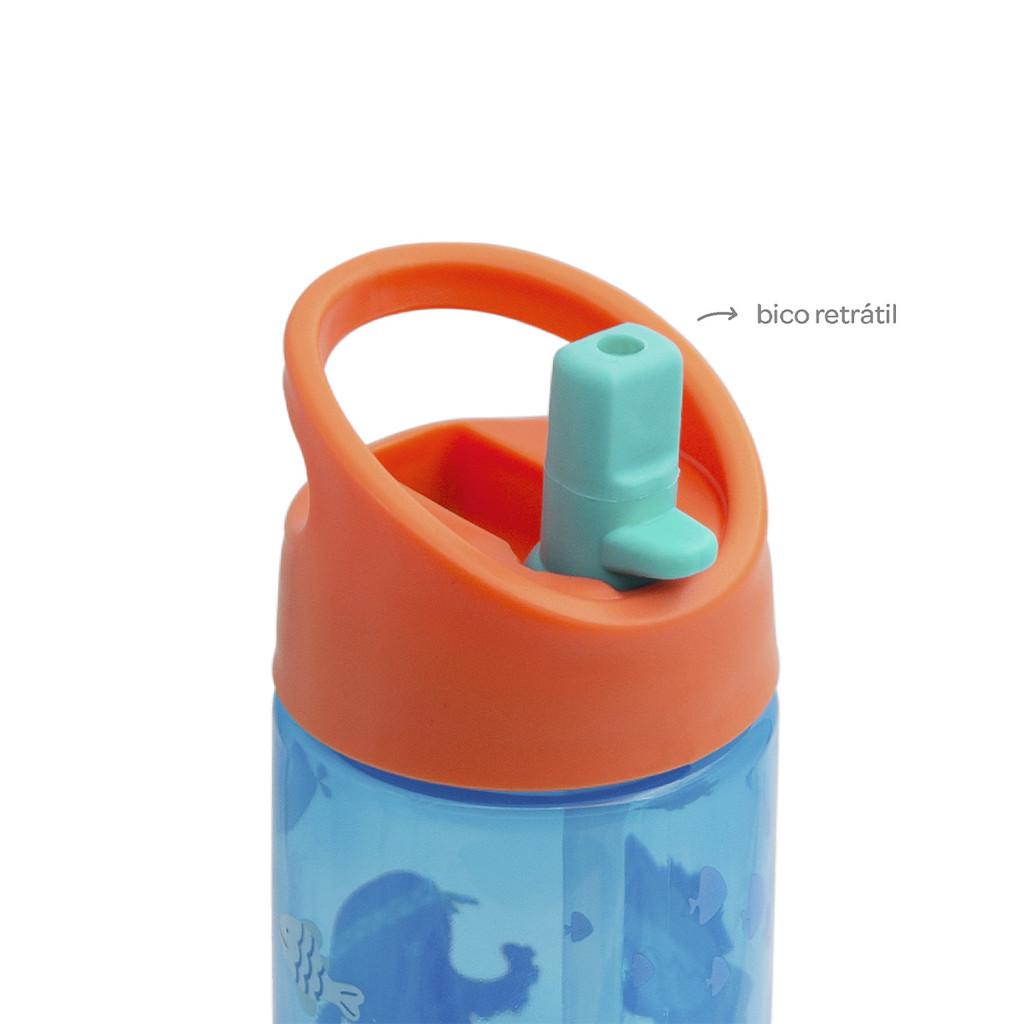 Garrafinha Infantil Criança Resistente Buba Pirata 380ml