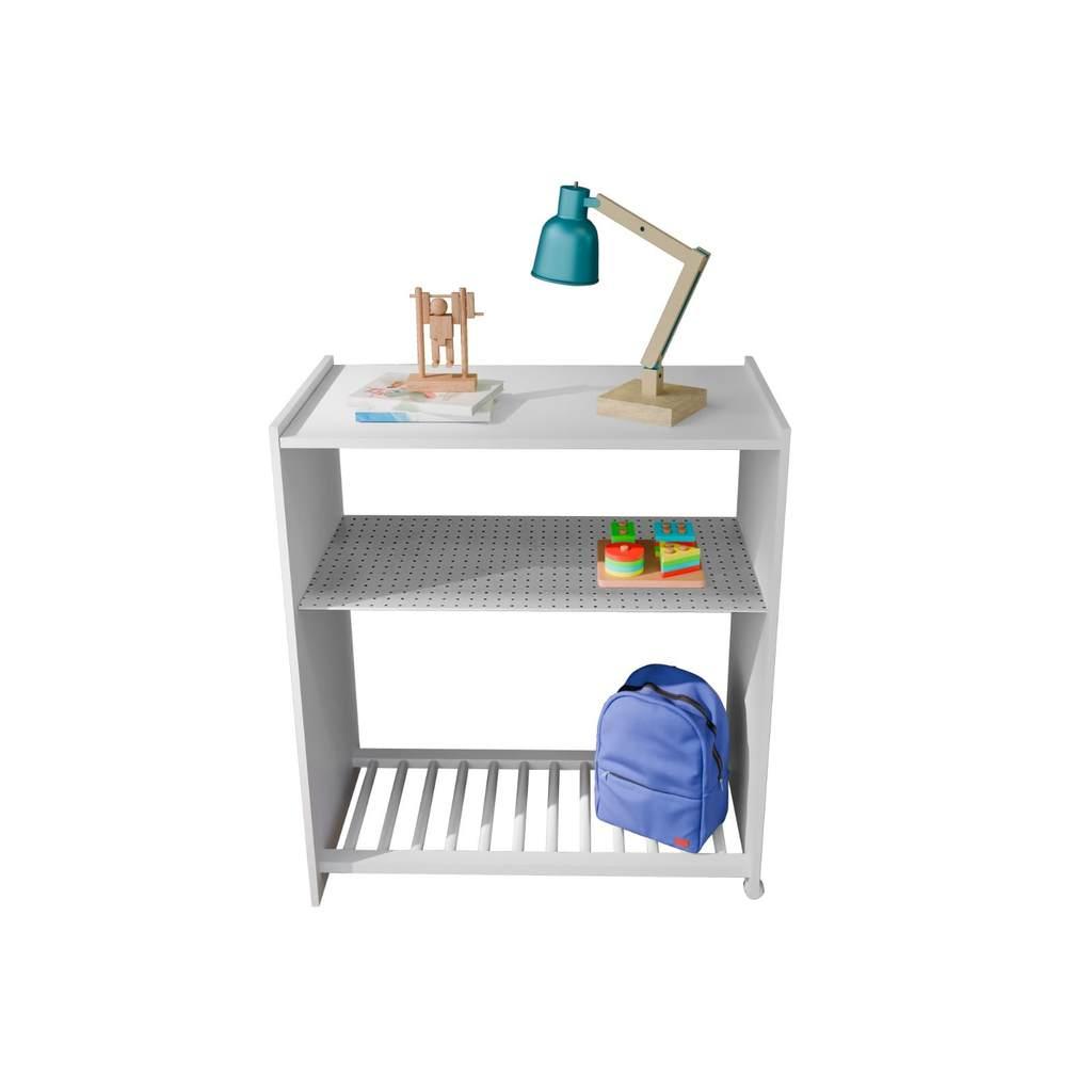 Berço Infantil Em Mdp Com Trocador Integrado Design Moderno Multiuso Para Quarto De Bebê