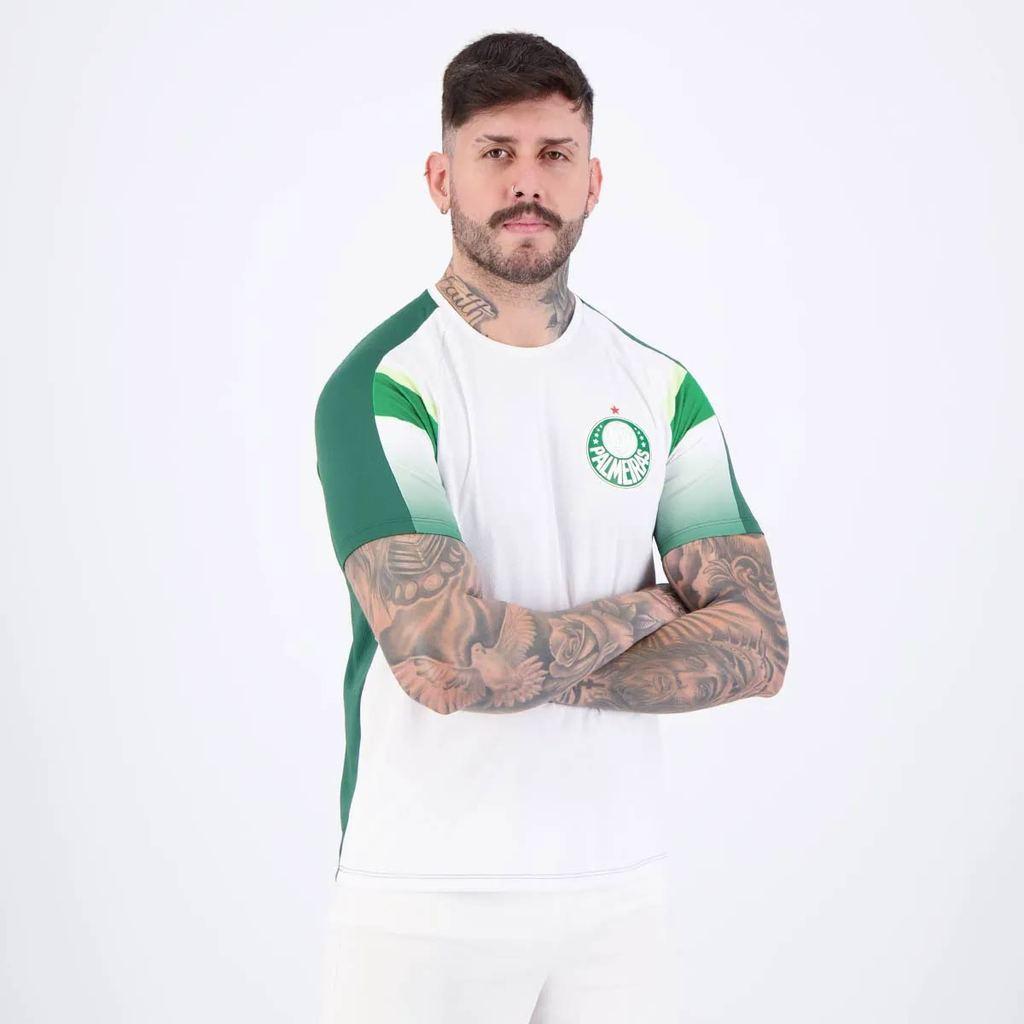Camisa Palmeiras Alviverde Branca E Verde 11 Jhon Arias