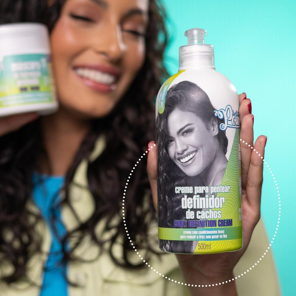 Creme Para Pentear Curly Definition Cream Soul Power - Define E Reduz O Frizz - 500ml