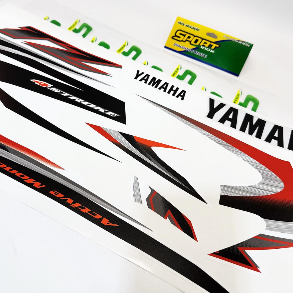 Kit Adesivos Para Yamaha Xtz 125 2005 Moto Branca + Emblemas