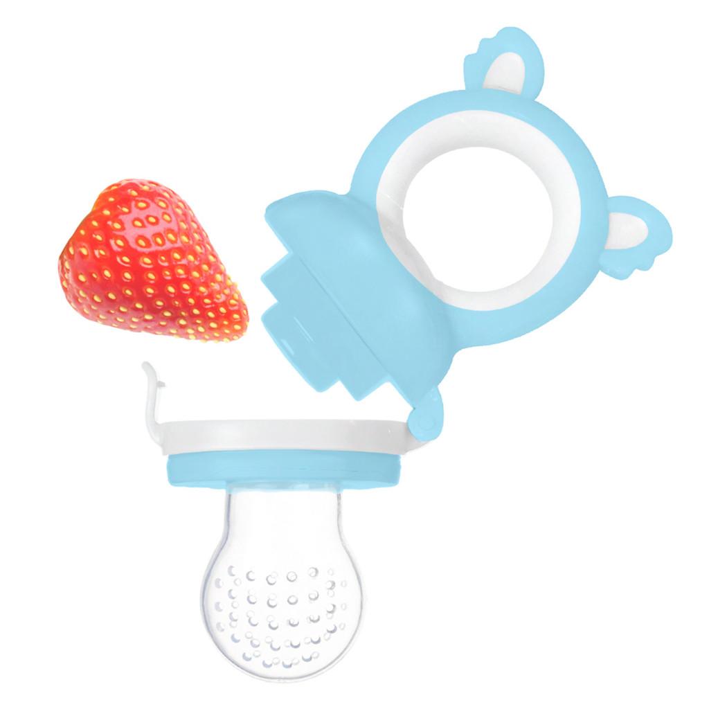 Porta Frutinha Alimentadora Coala Silicone Azul Buba Menino