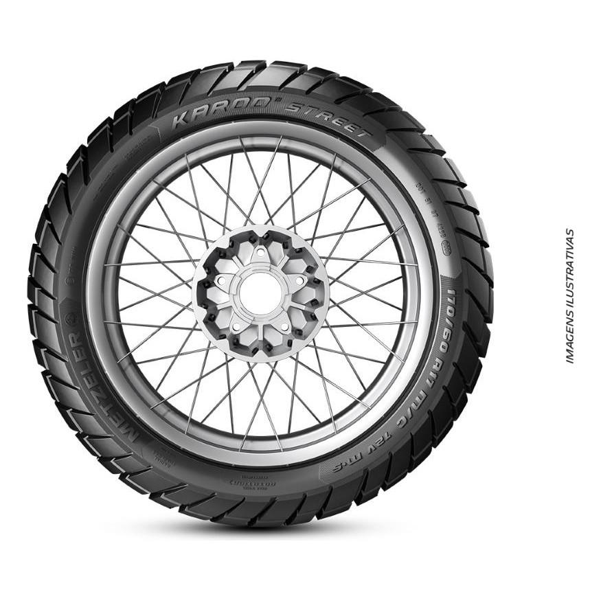 Pneu Moto Metzeler Aro 18 Karoo Street 120/80-18 62S Tt - Traseiro