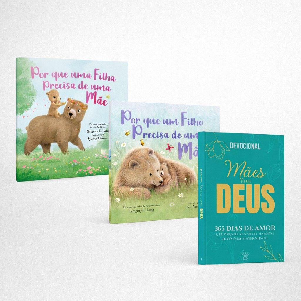 Combo Mães E Filhos Ed. 01 - 1 Livro Devocional + Livros Infantis