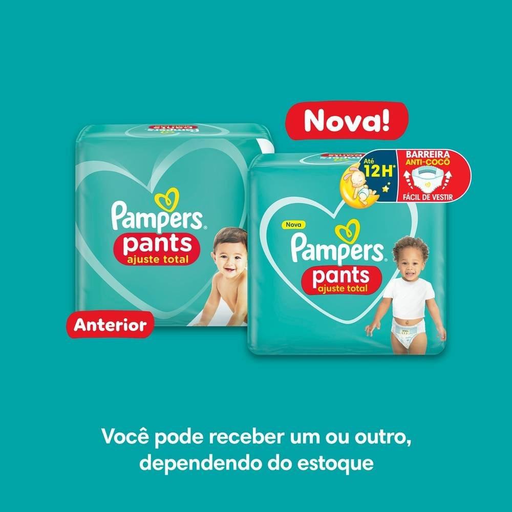 Fralda Pampers Pants Bag Ajuste Total Xg Com 66 Unidades