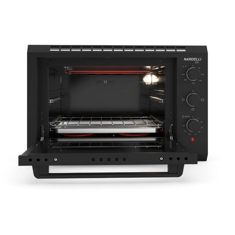 Forno Elétrico De Embutir Nardelli 50L Grill E50 Preto