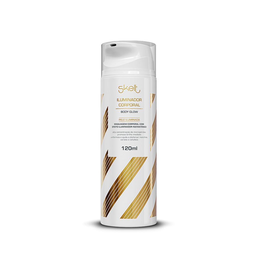 Kit Autobronzeador Bifásico Skelt + Iluminador Corporal + Luva Aplicadora