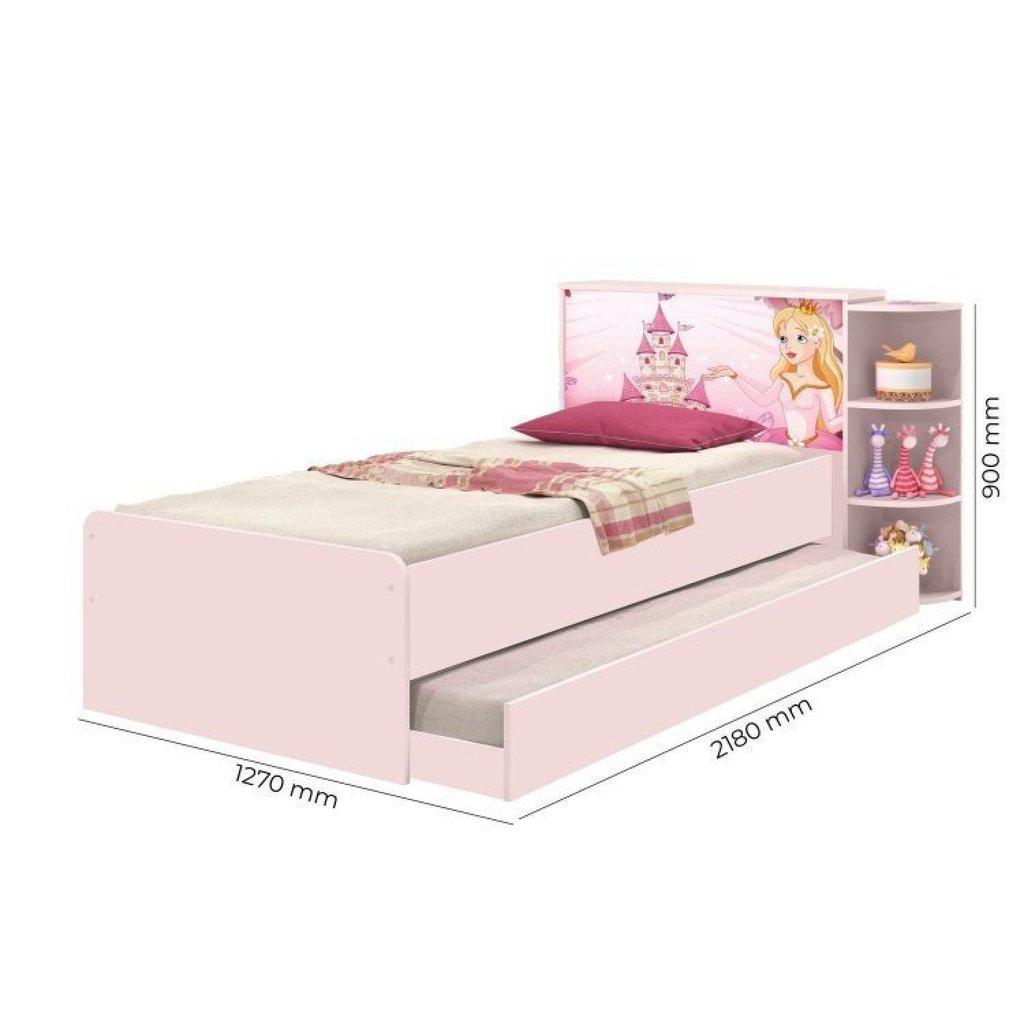 Cama Baú Solteiro Com Cama Auxiliar Liz