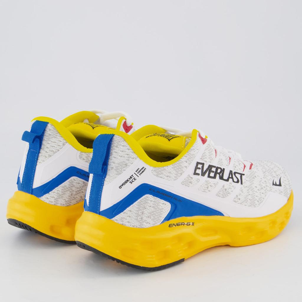 Tênis Everlast Climber Run Feminino Branco E Amarelo