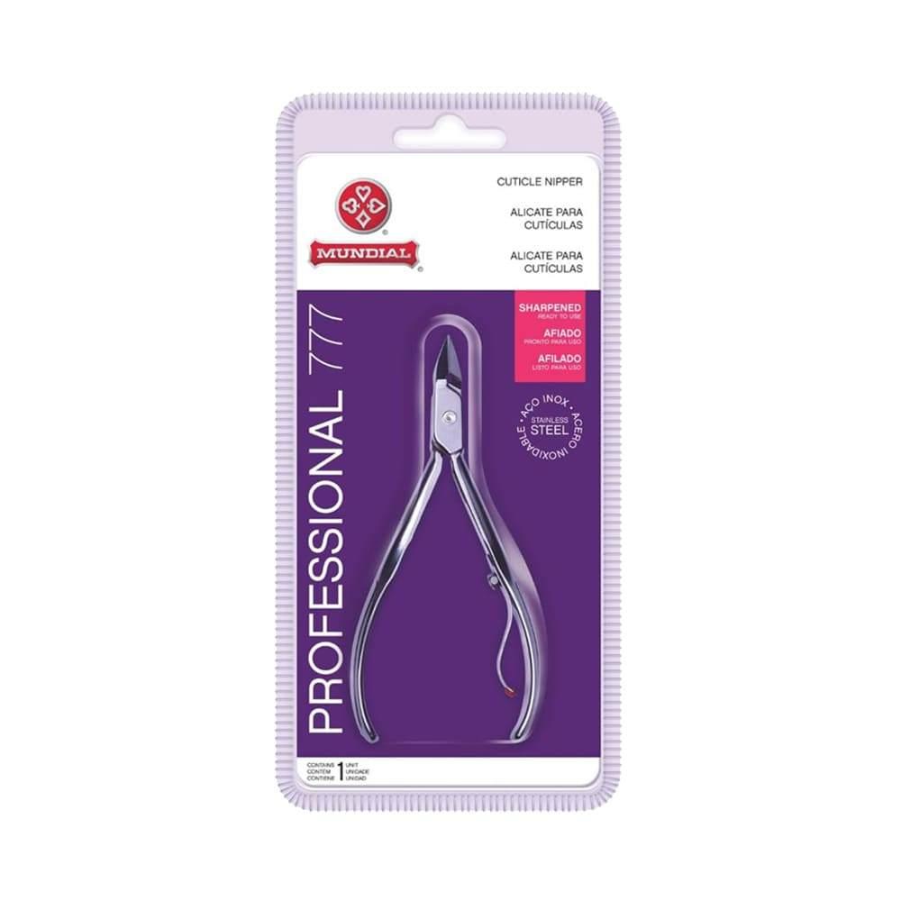 Kit 3 Alicates De Cutícula Mundial Profissional Inox 777 Corte Preciso E Durabilidade