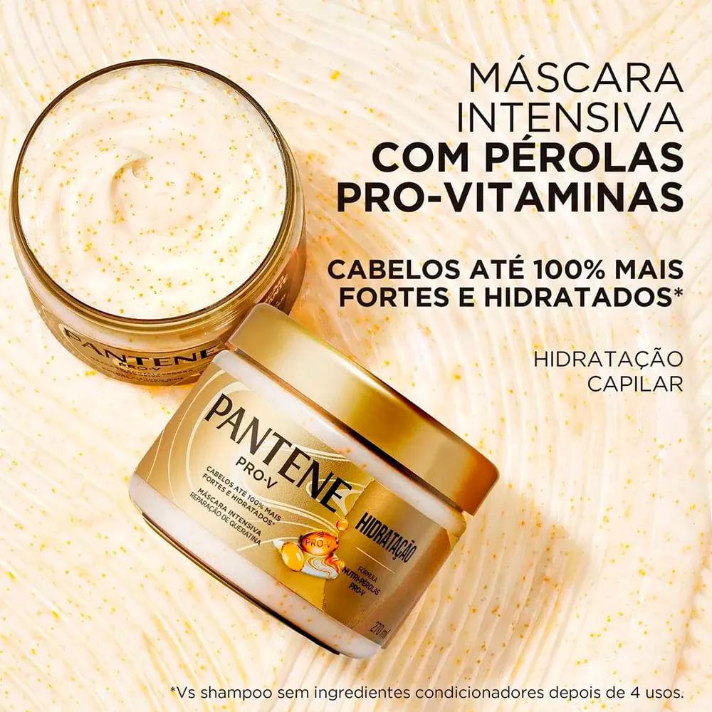 Kit Pantene Queratina Shampoo 300ml + Condicionador 150ml + Máscara Capilar Hidratação 270ml