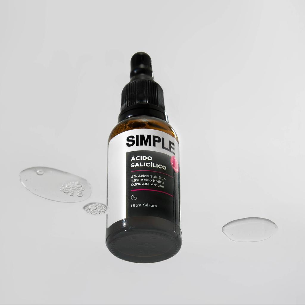 ULTRA Sérum Ácido Salicílico Antiacne Simple Organic Acneica Noite