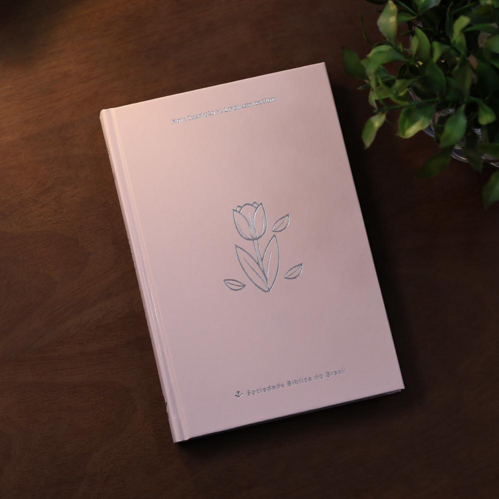 Bíblia Sagrada Tulipa Ntlh Capa Dura Rosa