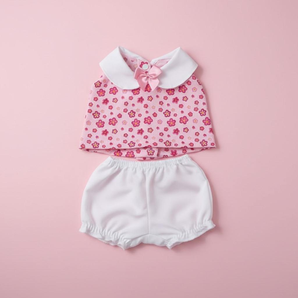 Kit Roupinha Fralda Bebê Reborn Mamãe Reborn Rosa 10 Peças - Veste De 45 A 50cm