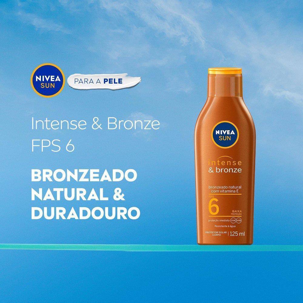 Loção Bronzeadora Nivea Sun Intense Bronze FPS 6 125ml