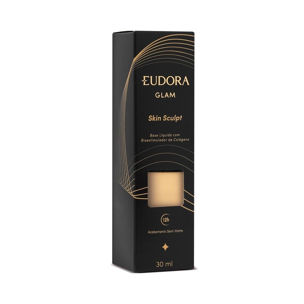 Eudora Glam Skin Sculpt Base Líquida Semi Matte Cor 25 30ml