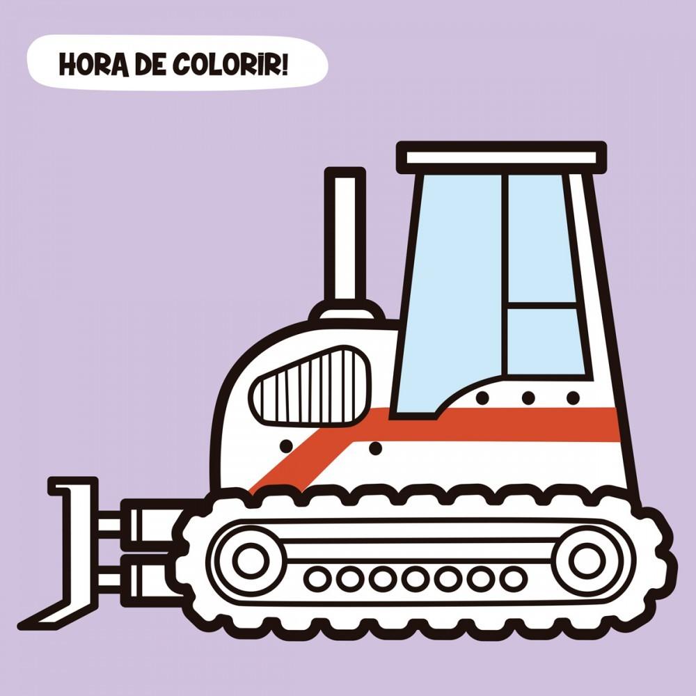 Livro Construção - 2 Livros De Colorir Sanfonados