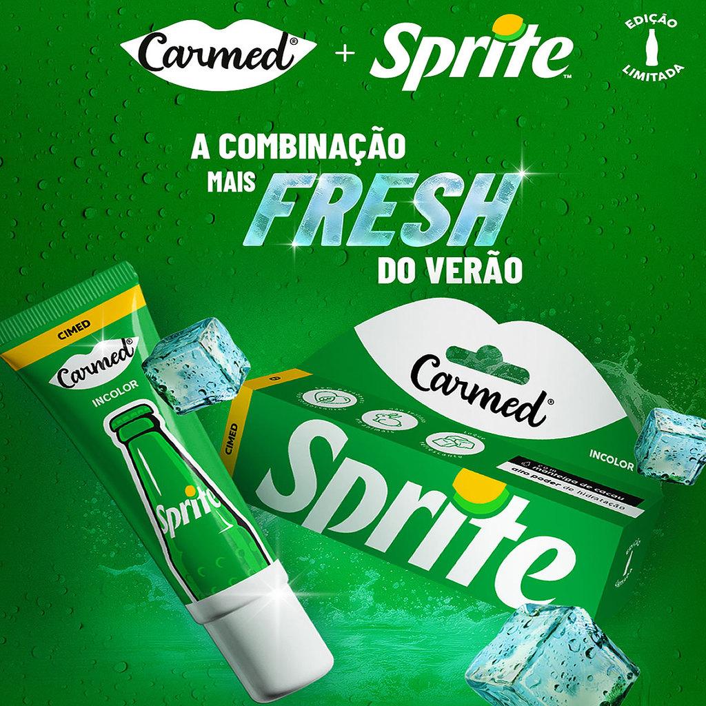 Kit 2x Hidratante Labial Carmed Sprite Incolor 10g