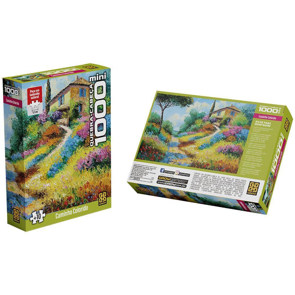 Mini Quebra-cabeça 1000 Peças Caminho Colorido