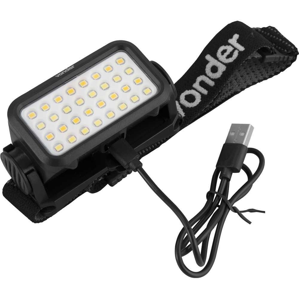 Lanterna LED Recarregável Para Cabeça Vonder