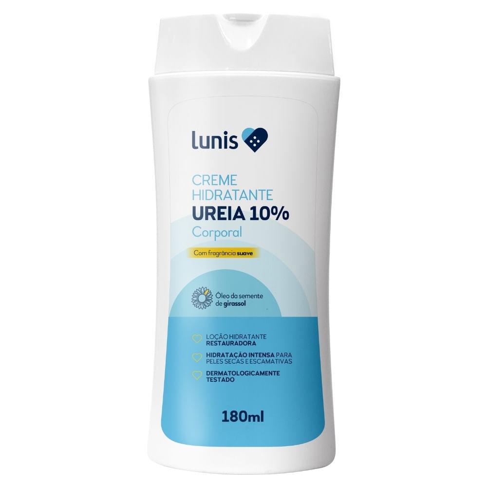 Creme Hidratante Corporal Ureia 10 Lunis 180ml