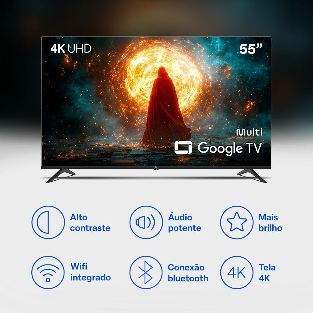 Smart TV Dled 55 Pol. 4K Multi Android 11 3 Hdmi 3 USB Wi-fi - 55uf8g