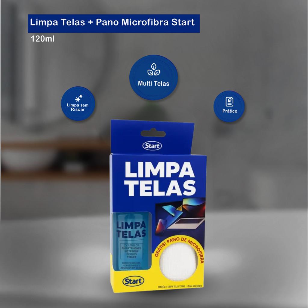 Limpa Telas 120ml + Pano Microfibra Start