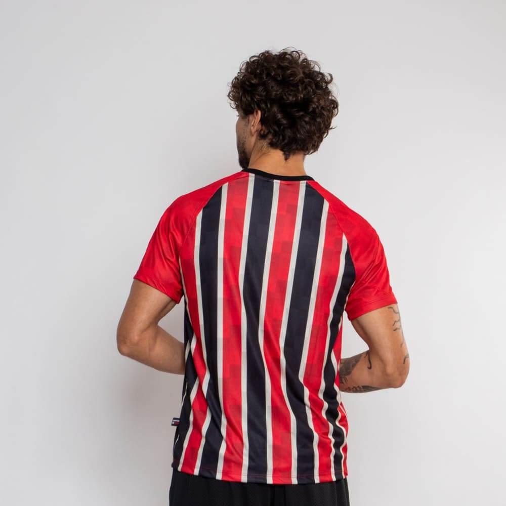 Camiseta São Paulo Surf Center Esportiva Gold Listrada