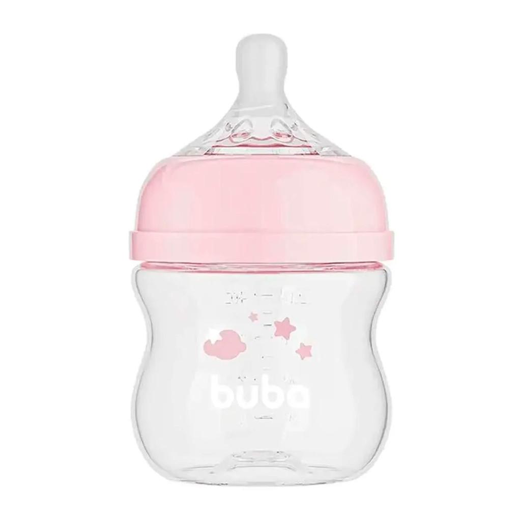 Mamadeira Buba Easy Flow Nuvem Rosa 120ml
