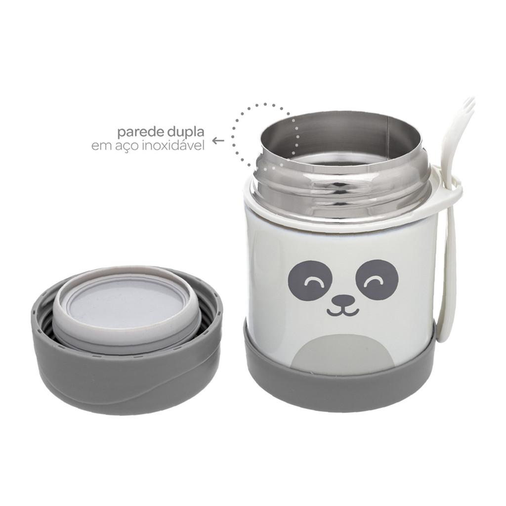 Pote Térmico Com Talher Buba Gumy Off White 320ml