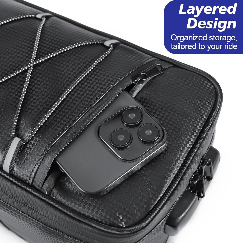 Newboler 9L Bolsa Para Assento Traseiro De Bicicleta Design De Trava De Combinação De Grande Capacidade Porta-malas De S