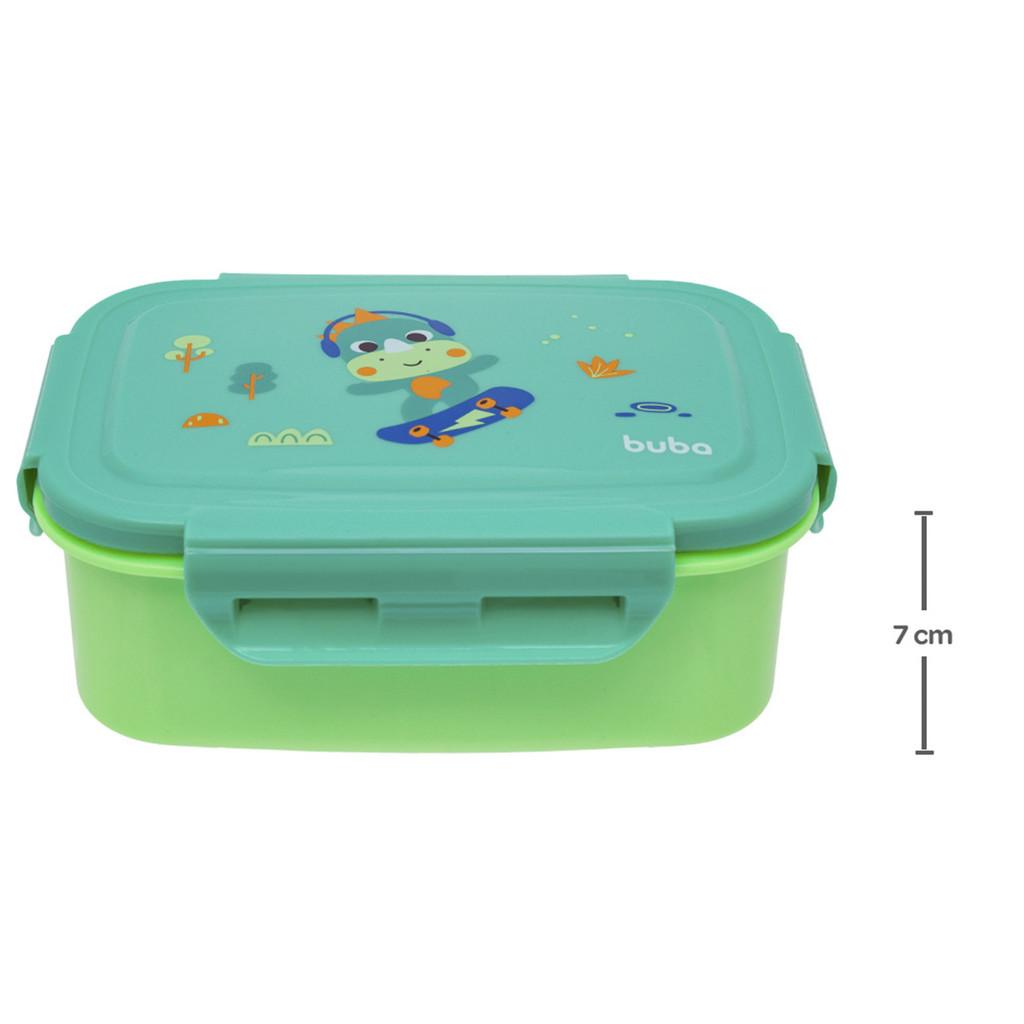Lancheira Bentô Box Com Divisórias Buba Zoo Dino