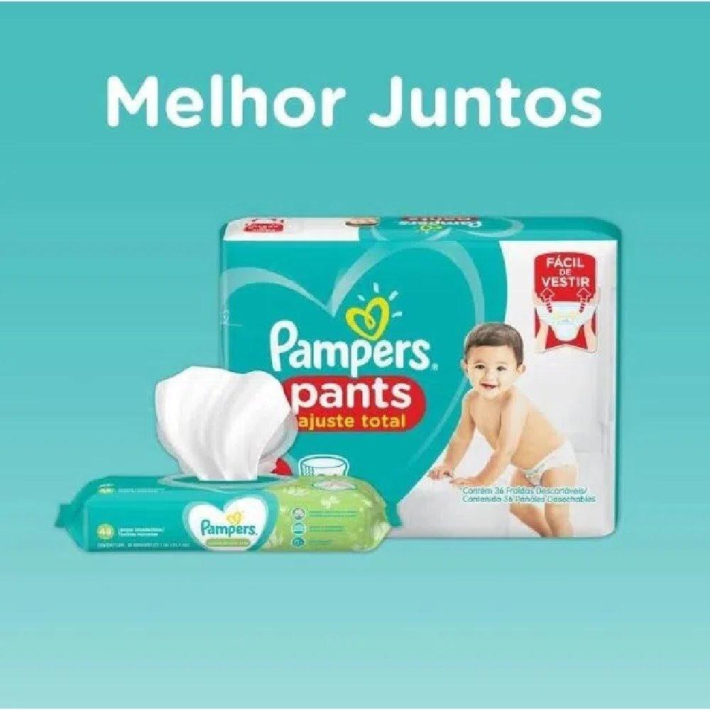 Fralda Pampers Pants Bag Ajuste Total M Com 84 Unidades