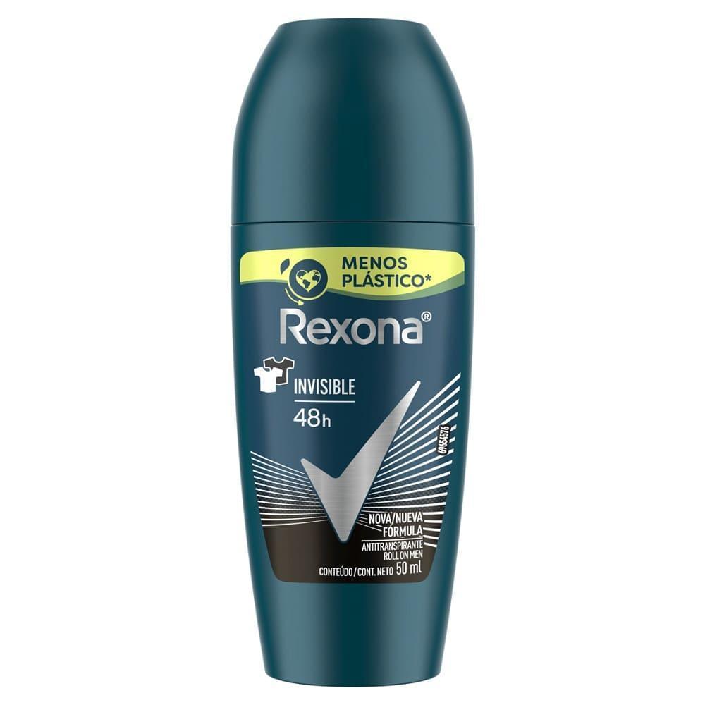 Desodorante Rexona Masculino Roll On Invisible 50ML