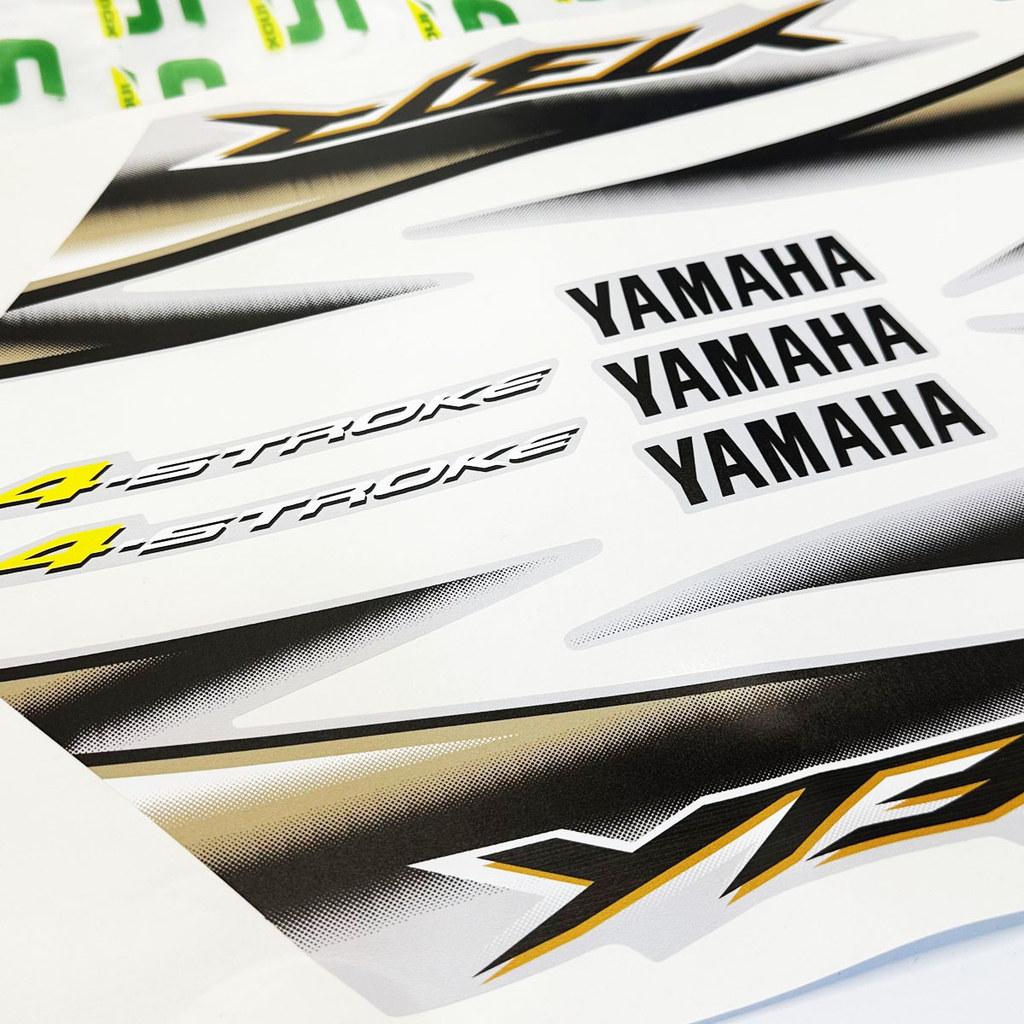 Kit Adesivos Para Yamaha Ybr 125 2005 Moto Prata + Emblemas