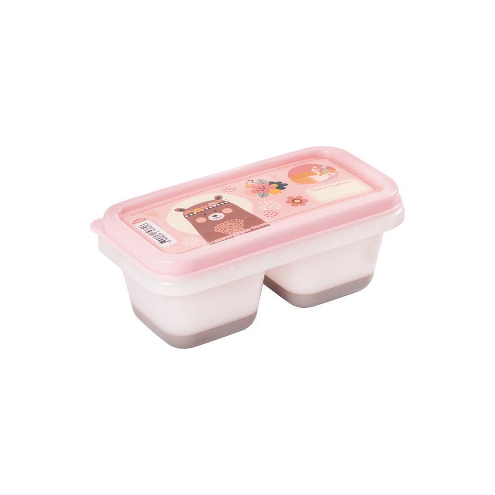 Pote Porta Papinha 2 Divisórias Bichinhos Petit Plasútil