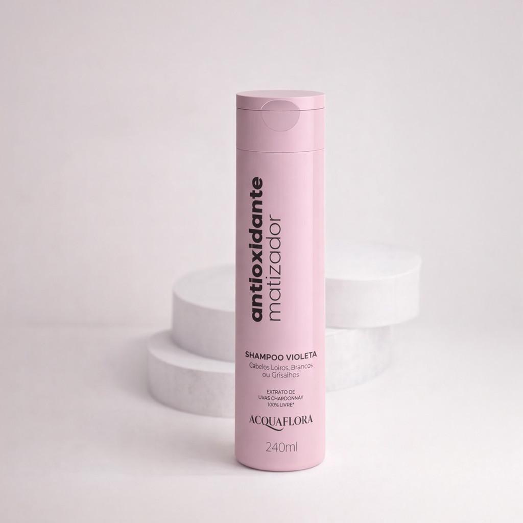 Acquaflora Antioxidante Secos Ou Danificados - Shampoo Desamarelador 240ml