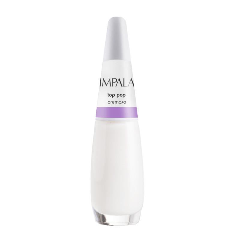 Kit 2 Esmaltes Impala Francesinha Branco E Transparente Brilho