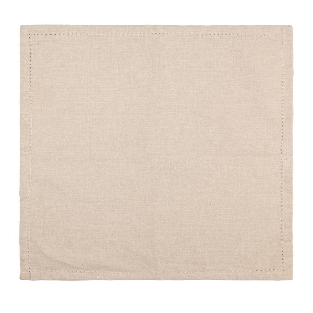 Jogo 4 Guardanapos De Tecido Lyor Momentos 100 Algodão 40x40cm Bege Neutro Mesa Posta Elegante Lavável