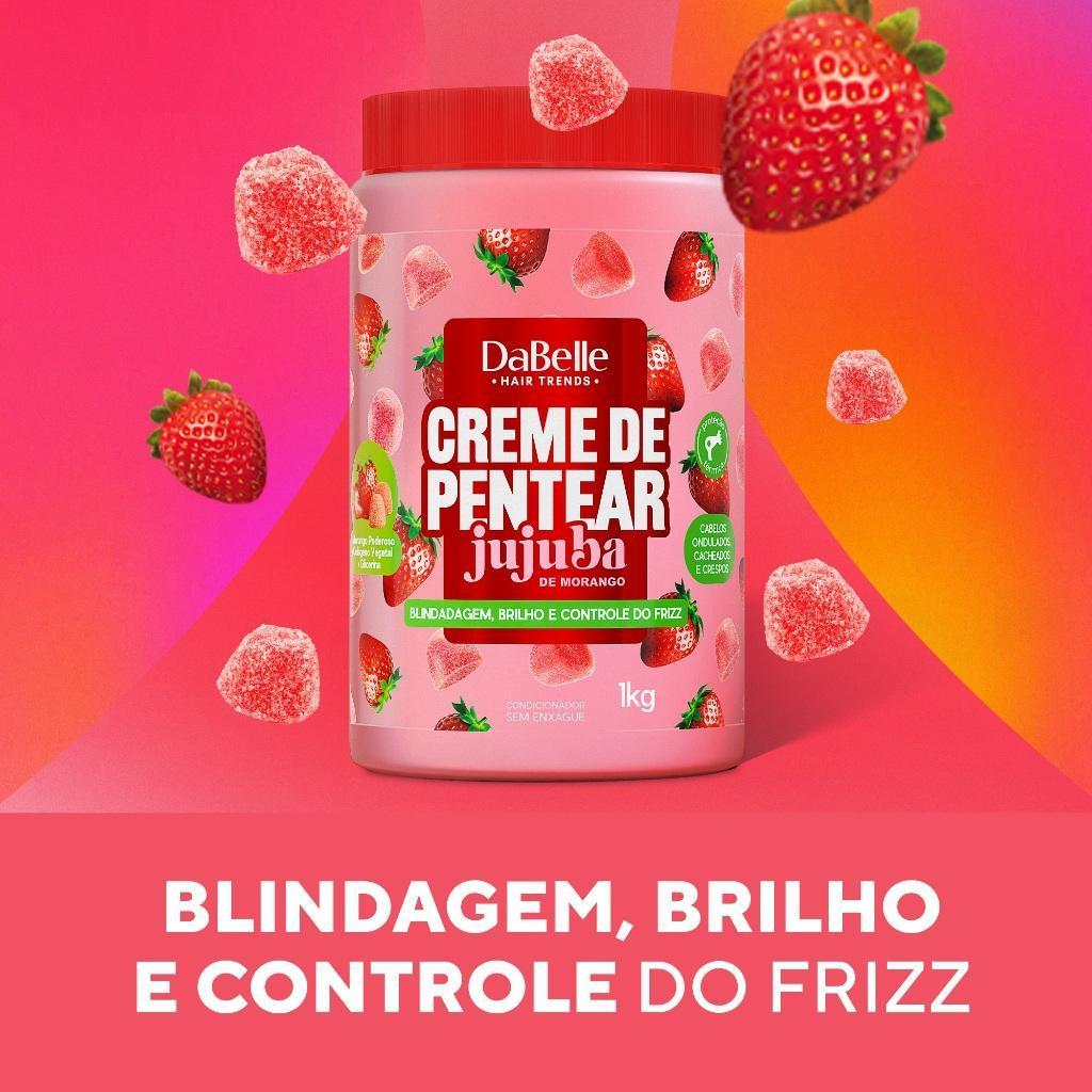Creme De Pentear Jujuba Morango Dabelle Hair 1kg