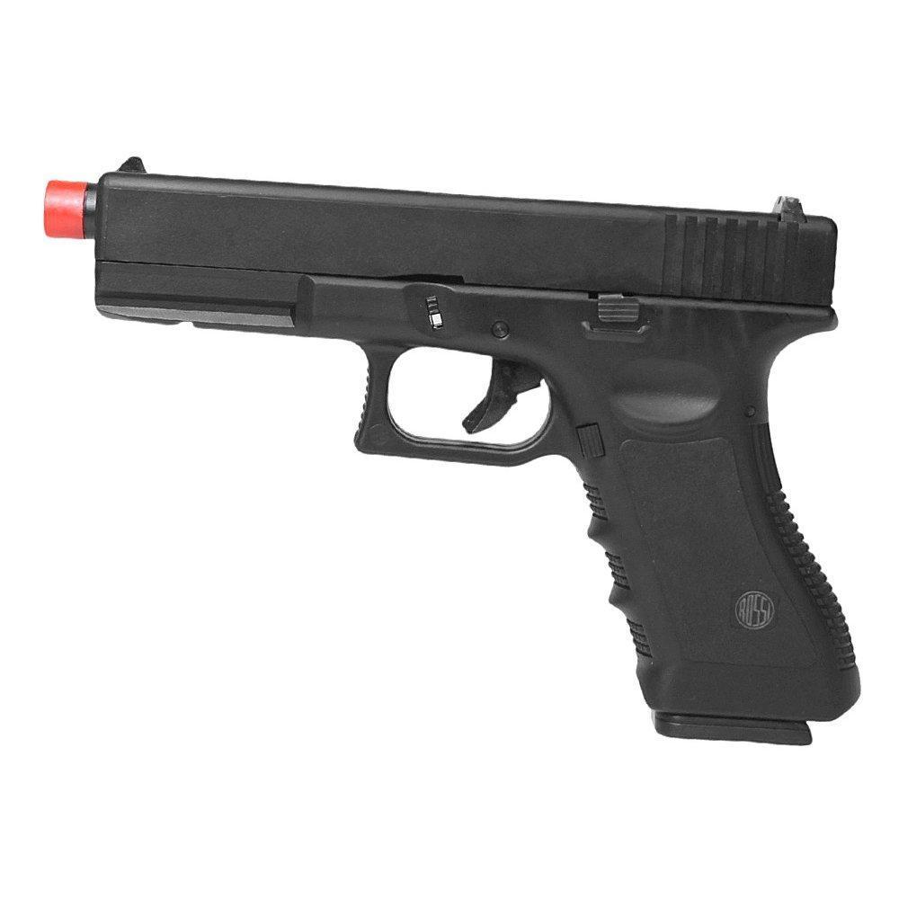 Pistola Airsoft Gás Gbb Glock V17 Full Metal Blowback Rossi
