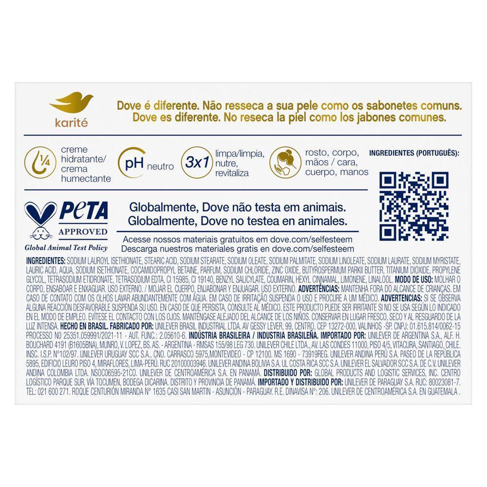 Sabonete Em Barra Dove Karité E Baunilha 90g