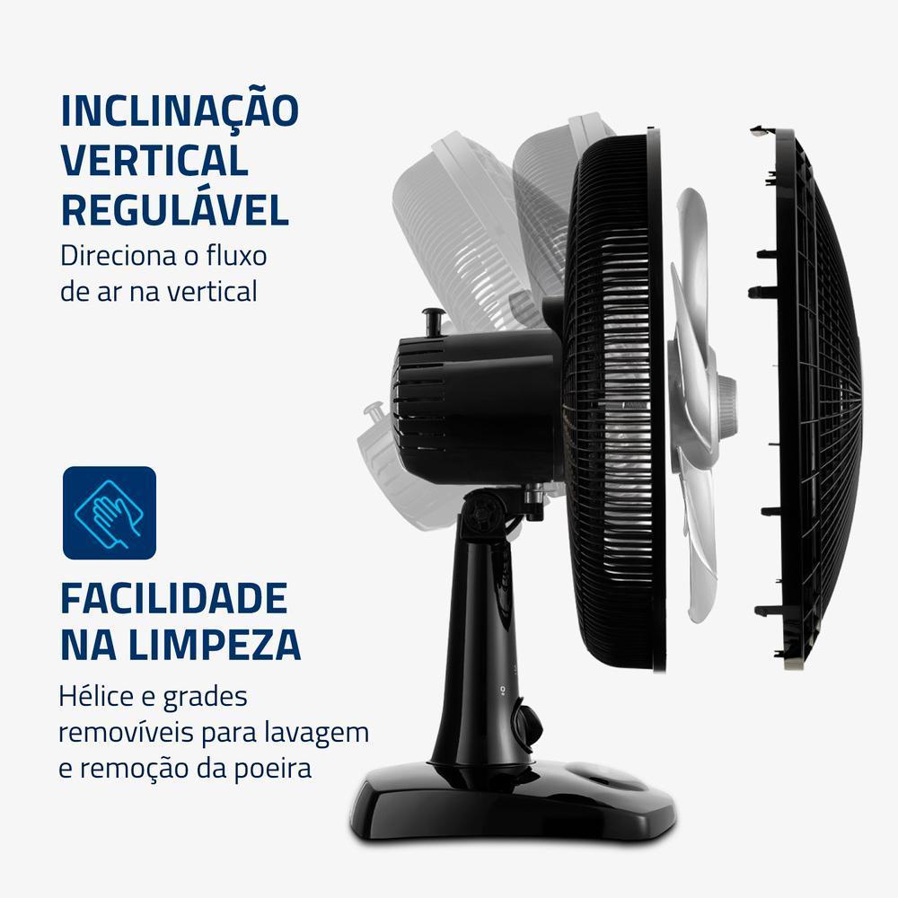 Ventilador De Mesa Mondial 6 Pás Vsp-30-b