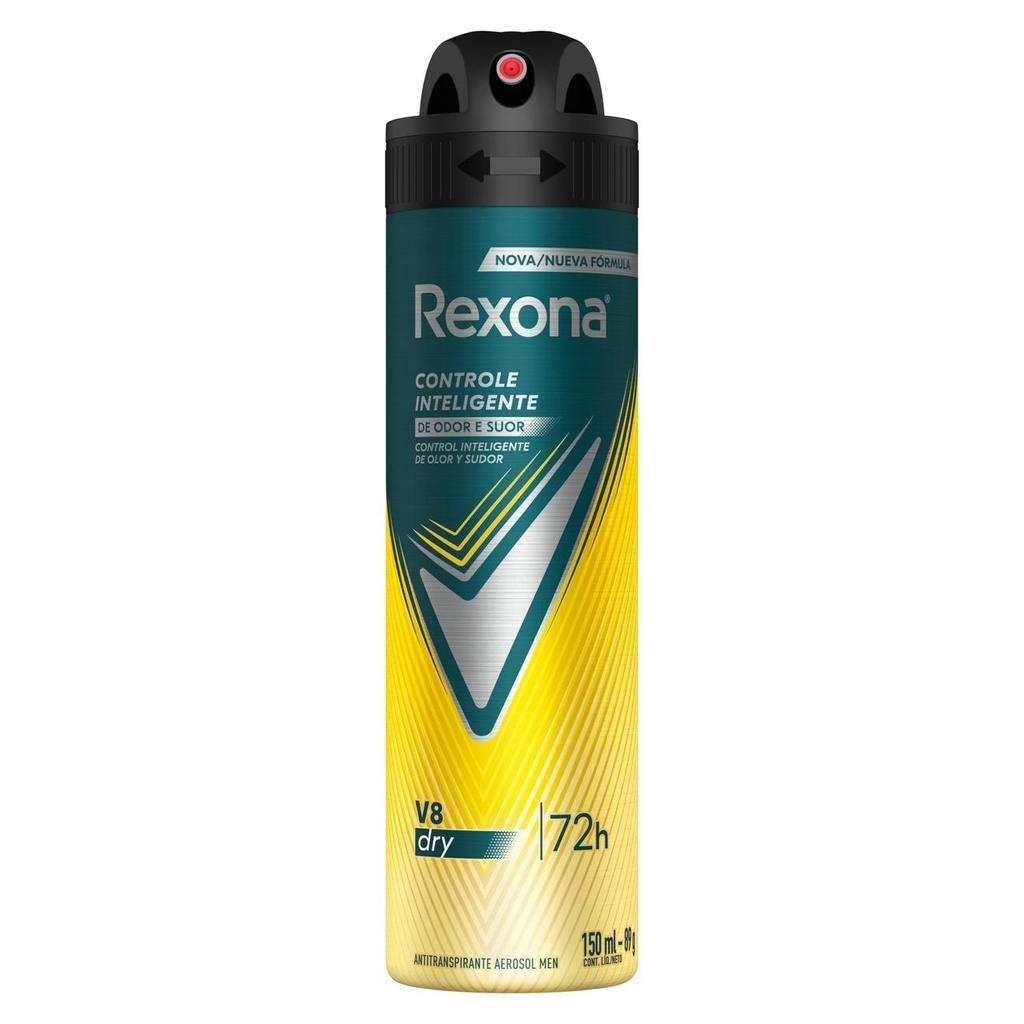 Kit 6 Desodorantes Rexona Men Aerossol Antitranspirante V8 150ml