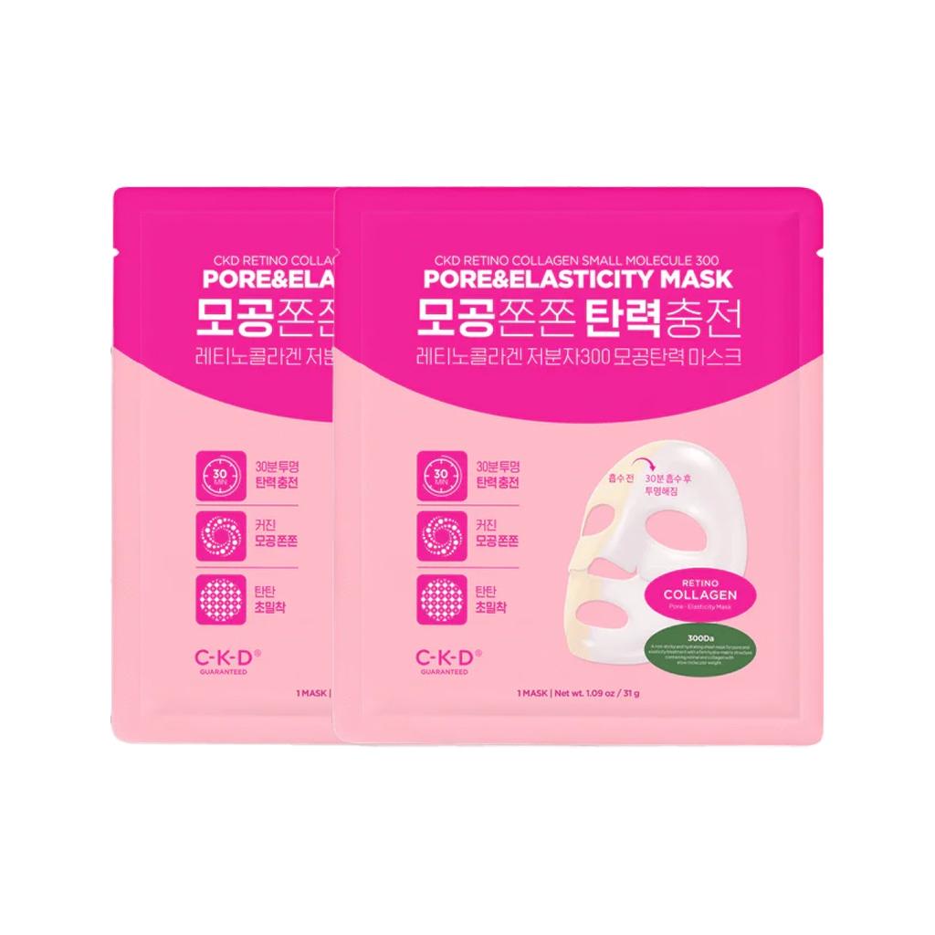 Ckd Guaranteed Retino Collagen Small Molecule 300 Pore Elasticity Mask 1ea 31g