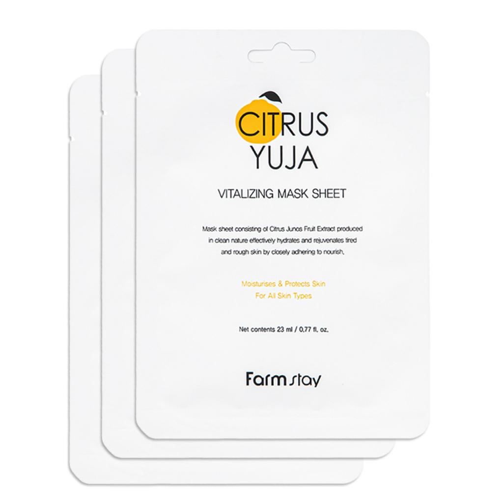 Farmstay Citrus Yuja Vitalizing Mask Sheet 23ml
